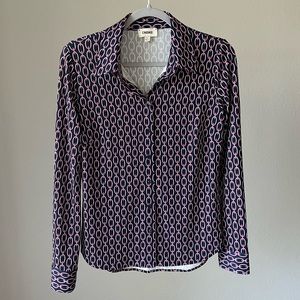 L’AGENCE Harmony Long Sleeve Blouse Dusty Pink Size S